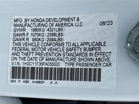 Certified 2023 Honda Accord EX image 35
