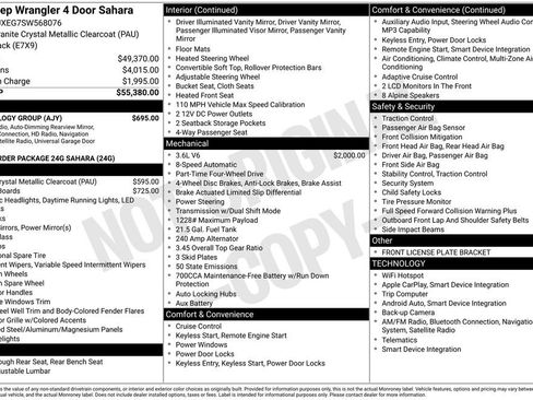 New 2025 Jeep Wrangler Sahara w/ Technology Group image 6