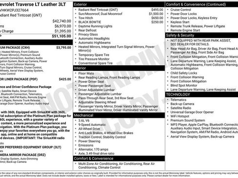 Used 2023 Chevrolet Traverse LT w/ LT Premium Package AWD/4WD image 2