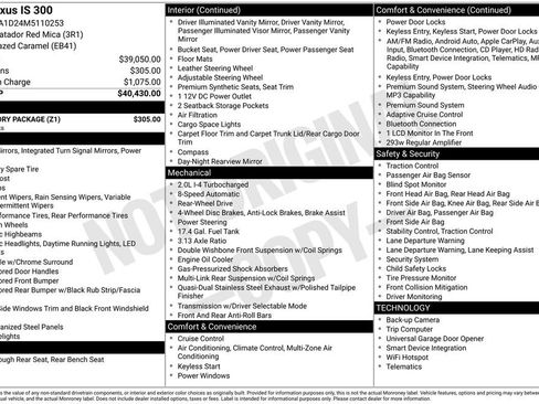 Used 2021 Lexus IS 300 w/ Accessory Package RWD image 28