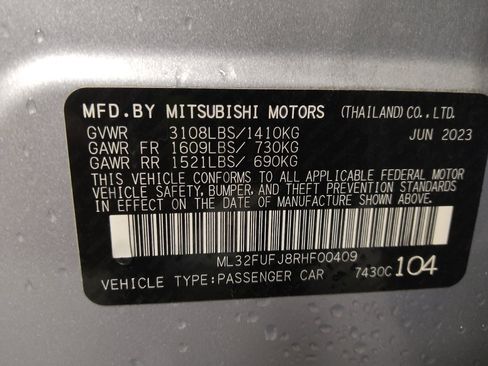 Used 2024 Mitsubishi Mirage G4 ES FWD image 33