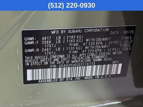 Used 2025 Subaru Crosstrek 2.5i Wilderness w/ Crosstrek Mirror Package image 41