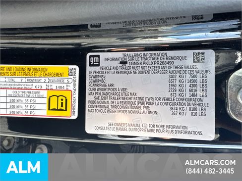 Used 2023 Chevrolet Tahoe Z71 w/ Z71 Off-Road Package image 37