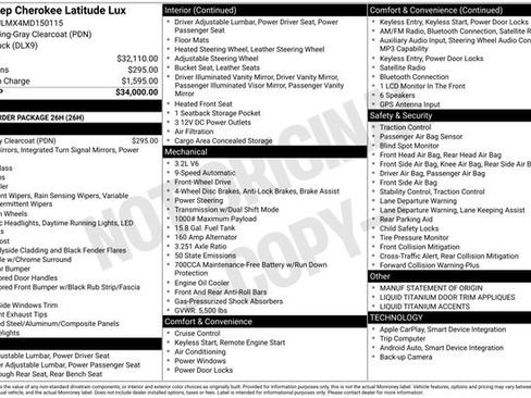 Used 2021 Jeep Cherokee Latitude Lux image 2