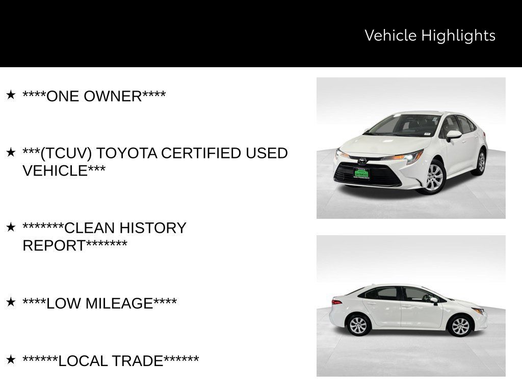 Certified 2023 Toyota Corolla LE w/ Carpet Mat Package (TMS) FWD image 42