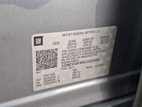 Certified 2018 Chevrolet Traverse LT image 39