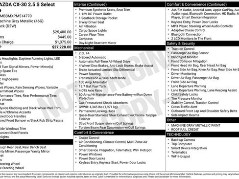 Certified 2023 MAZDA CX-30 AWD 2.5 S w/ Select Package image 23