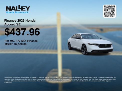 New 2026 Honda Accord SE image 7