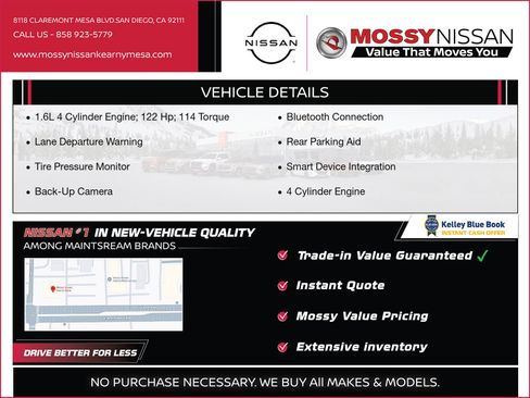 New 2025 Nissan Versa S w/ Trunk Package image 3