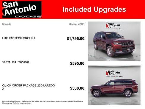 New 2025 Jeep Grand Cherokee L Laredo w/ Luxury Tech Group I RWD image 6