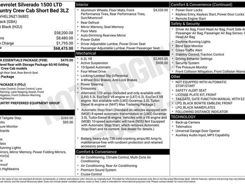 Used 2022 Chevrolet Silverado 1500 High Country w/ LPO, Dark Essentials Package AWD/4WD image 28