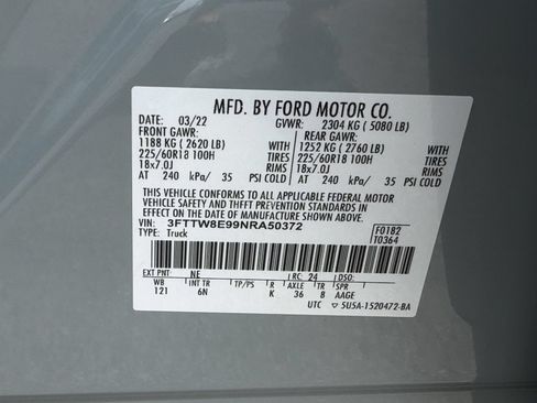 Certified 2022 Ford Maverick Lariat FWD image 41