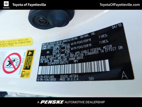 Used 2015 Toyota Highlander Limited FWD image 12