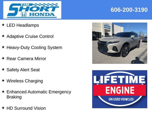 Used 2021 Chevrolet Blazer RS w/ Driver Confidence II Package image 12