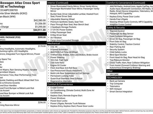 Used 2023 Volkswagen Atlas Cross Sport SE w/ Black Wheel Package image 3