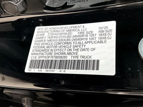 New 2026 Honda Ridgeline TrailSport+ image 18