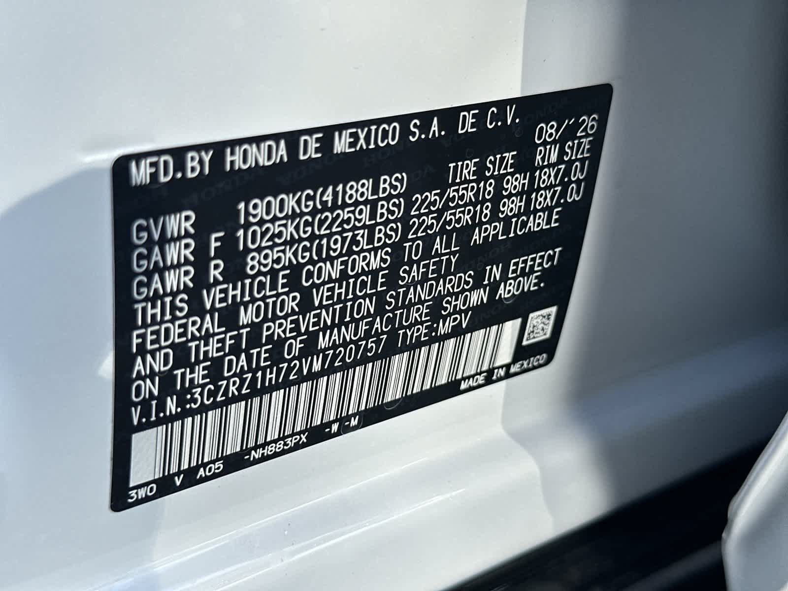 New 2027 Honda HR-V EX-L image 21