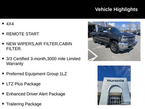 Used 2018 Chevrolet Silverado 1500 LTZ w/ LTZ Plus Package image 2