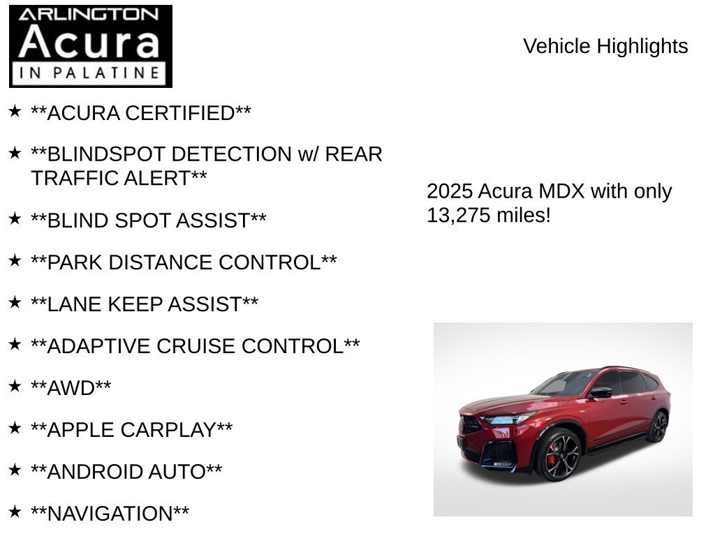Used 2025 Acura MDX Type S w/ Advance Package AWD/4WD image 7