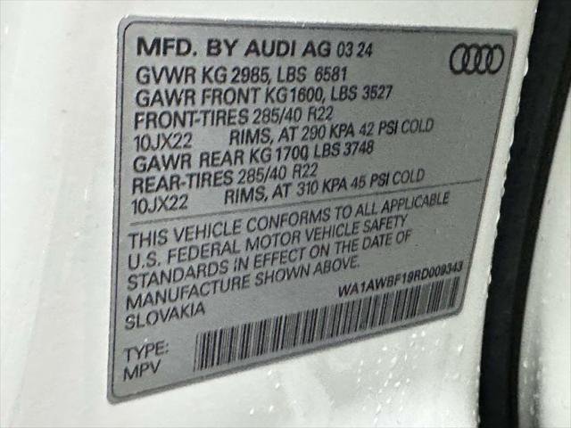 Used 2024 Audi SQ8 Premium Plus w/ Executive Package AWD/4WD image 34