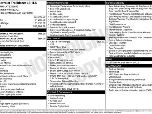 New 2026 Chevrolet TrailBlazer LS w/ LS Convenience Package FWD image 2