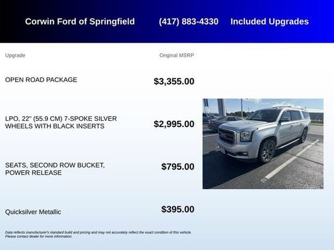 Used 2016 GMC Yukon XL SLT w/ Open Road Package AWD/4WD image 5