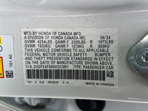 Used 2025 Honda Civic FWD Hybrid Sedan image 17