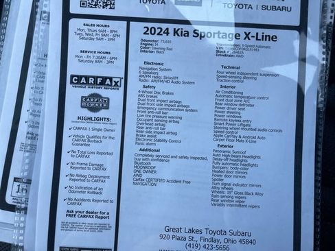 Used 2024 Kia Sportage X-Line w/ X-Line Premium Package AWD/4WD image 27