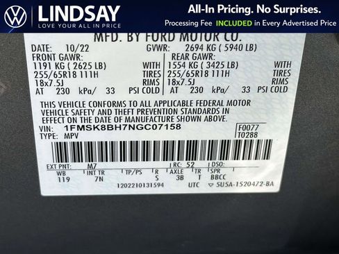 Used 2022 Ford Explorer 4WD image 28