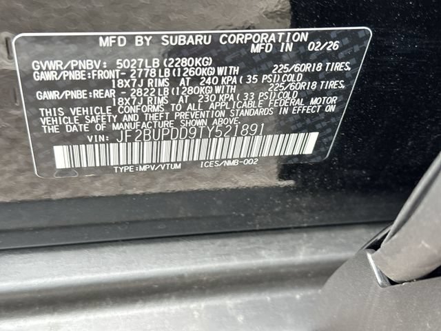 New 2026 Subaru Outback Limited AWD/4WD image 28