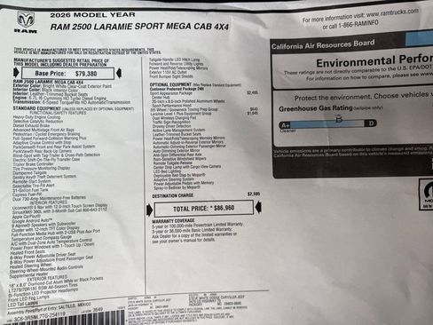 New 2026 RAM 2500 Laramie w/ Sport Appearance Package image 33