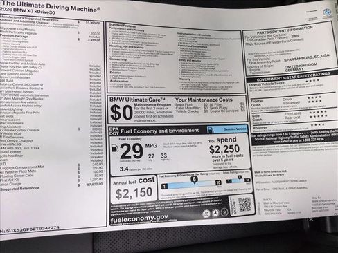 New 2026 BMW X3 xDrive30 w/ Premium Package image 20