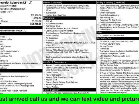 Used 2023 Chevrolet Suburban LT RWD image 1