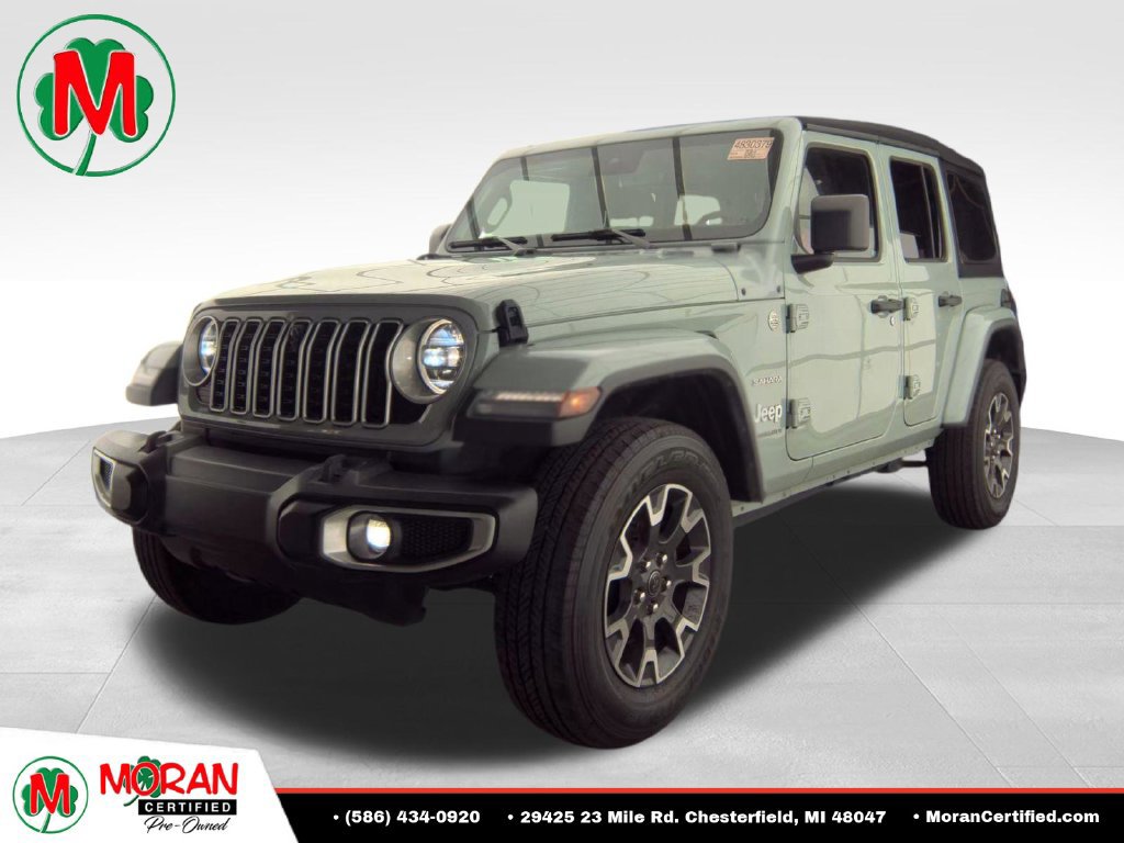 Used 2024 Jeep Wrangler Unlimited Sahara w/ Technology Group AWD/4WD 360° Tour
