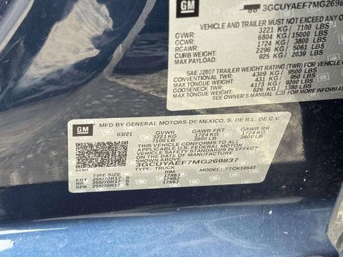 Used 2021 Chevrolet Silverado 1500 W/T w/ WT Value Package AWD/4WD image 18