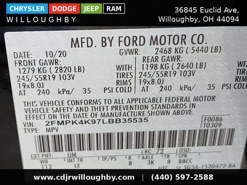 Used 2020 Ford Edge Titanium AWD/4WD image 44