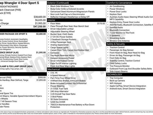 New 2026 Jeep Wrangler Sport S image 29