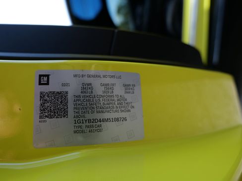 Used 2021 Chevrolet Corvette Stingray Preferred Cpe w/ Z51 Performance Package image 62