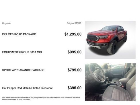 Used 2019 Ford Ranger XLT w/ FX4 Off-Road Package image 3