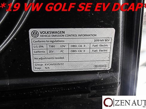 Used 2019 Volkswagen e-Golf SE w/ Driver Assistance Package image 65