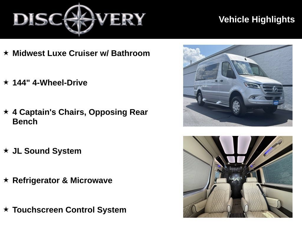 Used 2020 Mercedes-Benz Sprinter 2500 w/ Windows All Around Package image 2
