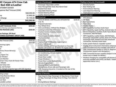Used 2021 GMC Canyon AT4 w/ Driver Alert Package AWD/4WD image 14