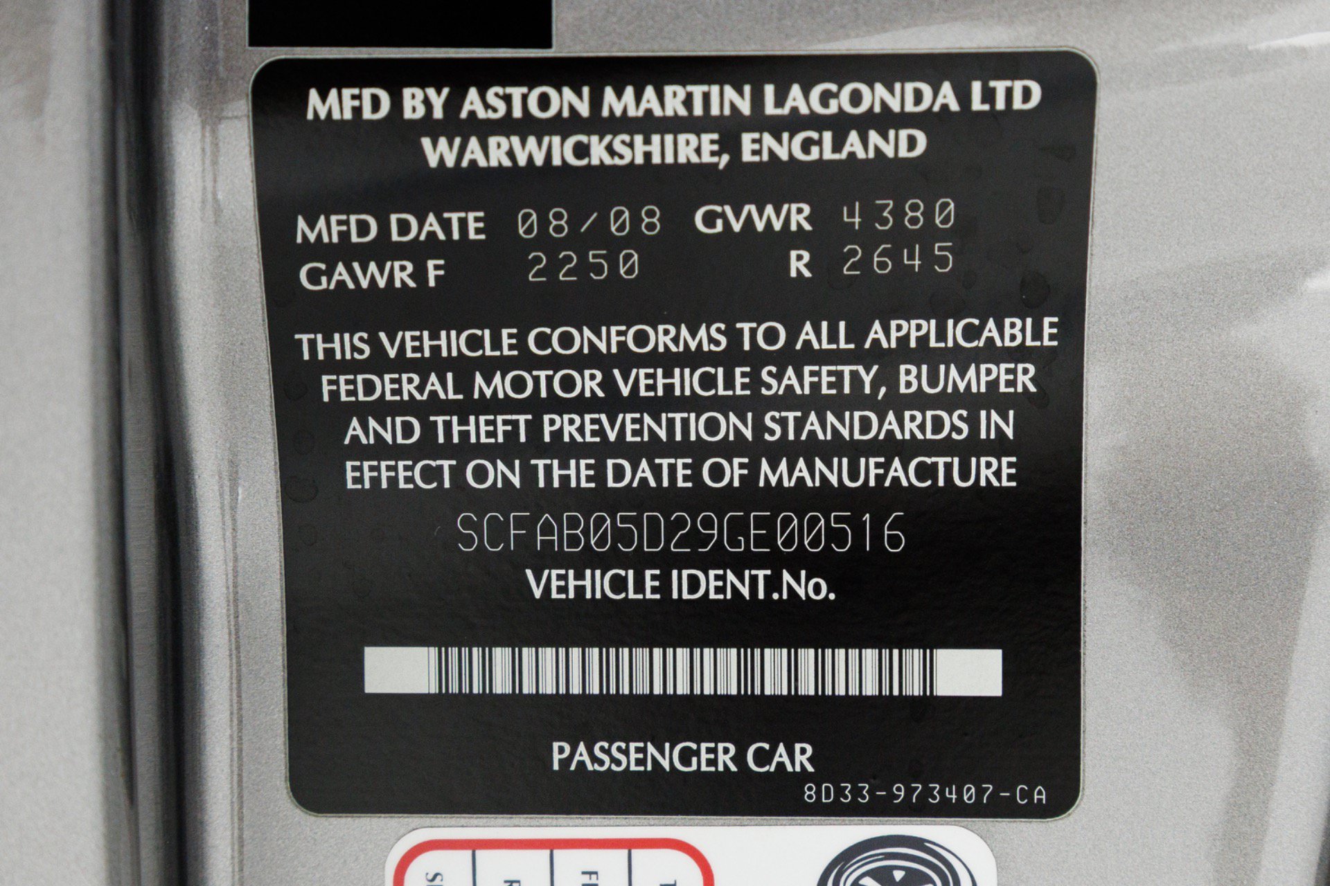 Used 2009 Aston Martin DBS Coupe RWD image 8