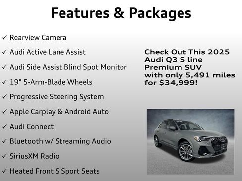 Certified 2025 Audi Q3 2.0T Premium w/ Convenience Package image 8