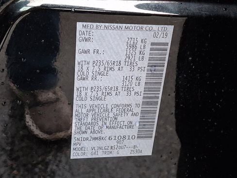 Used 2019 Nissan Pathfinder SL AWD/4WD image 30