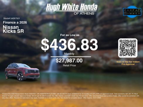 Used 2026 Nissan Kicks SR w/ Cold Weather Package AWD/4WD image 3