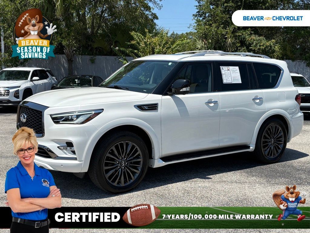 Used 2022 INFINITI QX80 Premium Select w/ Cargo Package RWD image 1