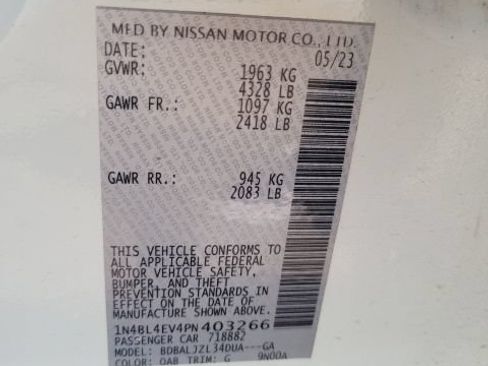 Used 2023 Nissan Altima 2.5 SL FWD image 12