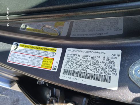 Used 2018 Honda Accord Touring image 10