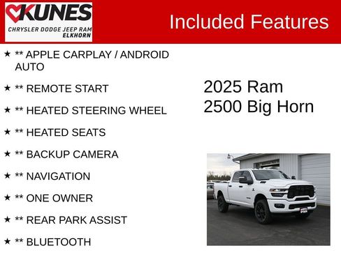 Used 2025 RAM 2500 Big Horn image 3